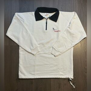 Vintage Canadian Airlines Quarter Zip